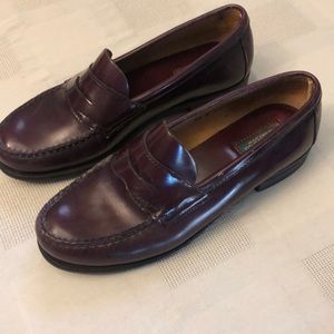 Vintage Women’s Cordovan Bass Penny Loafers - Size 7.5
